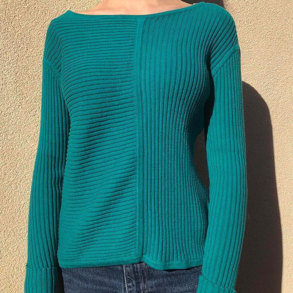 Delia's Women's Green and Blue Jumper